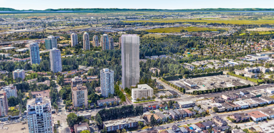 kingsway-honda-tower-rendering-redevelopment-burnaby